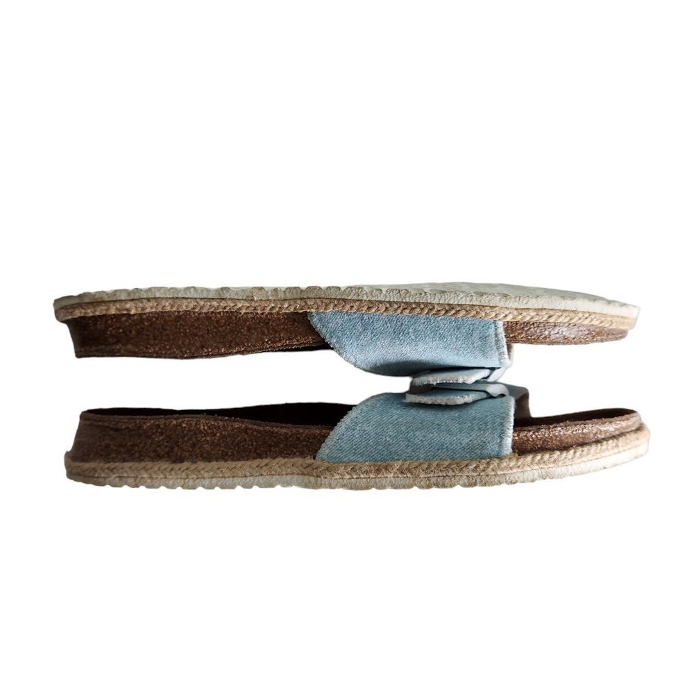 Birkenstock Papadillo Shoes Women's 10 Men's 8 Narrow Blue Madrid Slides Nubuck - Picture 10 of 11